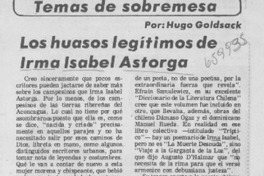 Los huasos legítimos de Irma Isabel Astorga