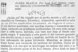 Aldea Blanca.  [artículo]