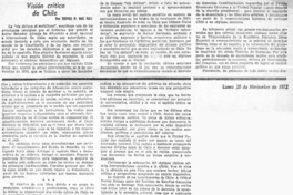 Visión crítica de Chile  [artículo] Tomás P. Mac Hale.