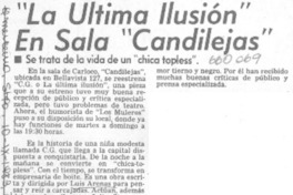 La Última ilusión en sala "Candilejas".