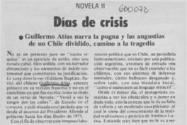 Días de crisis  [artículo] A. C.