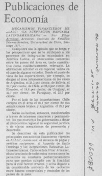 Publicaciones de economía.