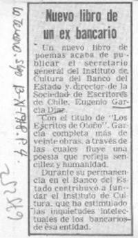 Nuevo libro de un ex-bancario.