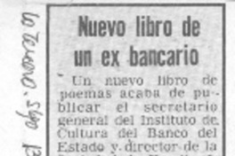 Nuevo libro de un ex-bancario.