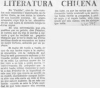 Literatura chilena.