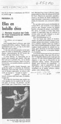 Ellas en bolsillo chico