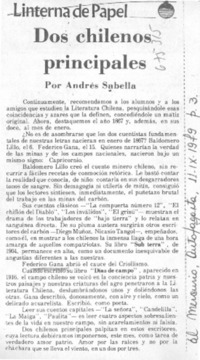 Dos chilenos principales