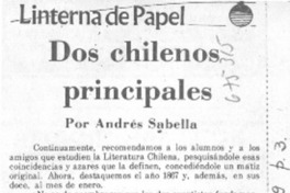 Dos chilenos principales