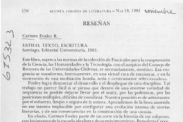 Estilo, texto, escritura