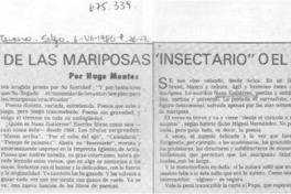 "Insectario" o el libro de las mariposas
