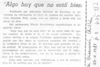 Algo hay que no está bien".