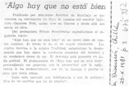 Algo hay que no está bien".