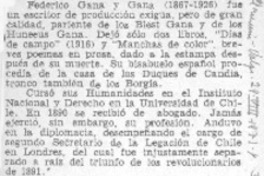 Federico Gana y Gana (1867-1926).