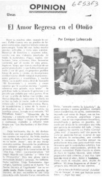 El amor regresa en el otoño