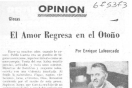 El amor regresa en el otoño