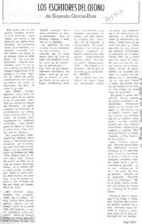 Los escritores del otoño