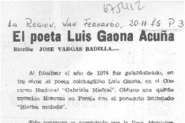El poeta Luis Gaona Acuña