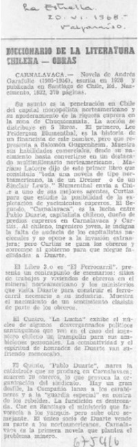 Diccionario de la literatura chilena-obras.