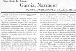 García, narrador