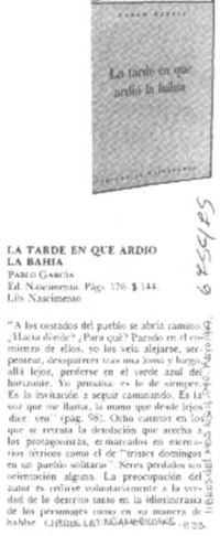 La tarde en que ardió la bahía.