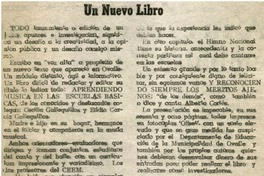 Un Nuevo libro