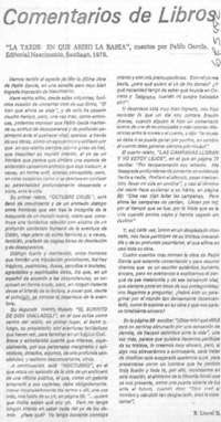 La tarde en que ardió la bahía"