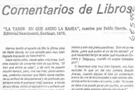 La tarde en que ardió la bahía"