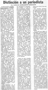 Distinción a un periodista