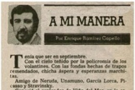 A mi manera
