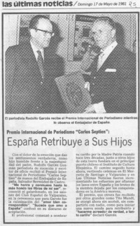 España retribuye a sus hijos.