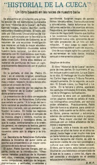 Historial de la cueca"