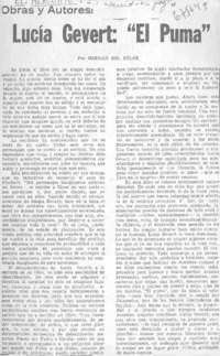 Lucía Gevert, "el puma"