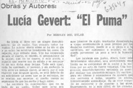 Lucía Gevert, "el puma"