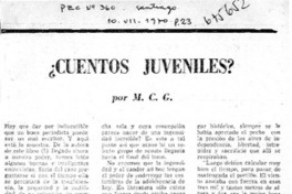 ¿Cuentos juveniles?
