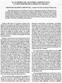 El Doctor Alejandro Garretón Silva