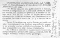 Orientación vocacional para la juventud.