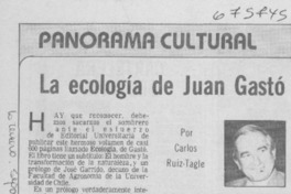 La Ecología de Juan Gasto