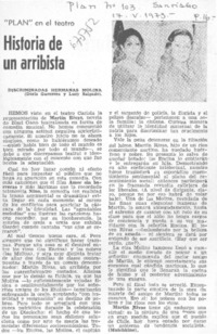 Historia de un arribista.