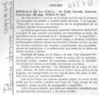 Biografía de la cueca.