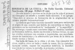 Biografía de la cueca.