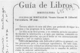 Horticultura.