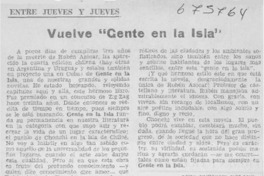 Vuelve "Gente en la isla"