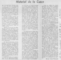 Historial de la cueca