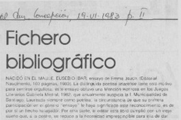 Fichero bibliográfico