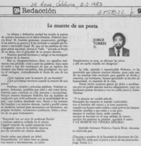 La muerte de un poeta