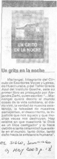 Un Grito en la noche.