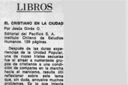 El cristiano en la ciudad
