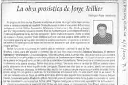 La obra prosística de Jorge Teillier