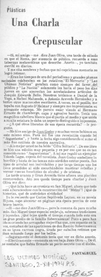 Una charla crepuscualar