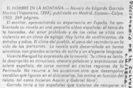 El hombre en la montaña.